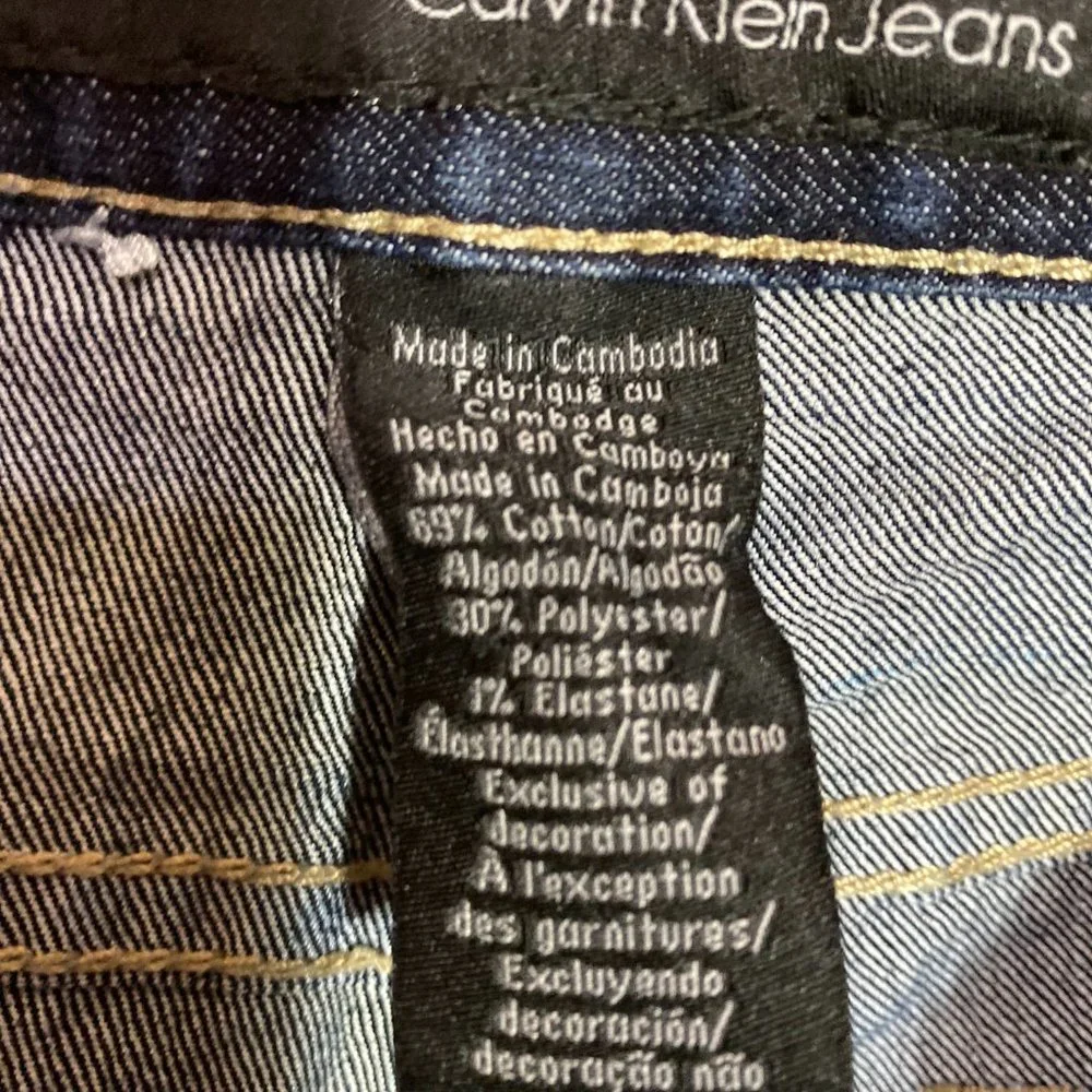 Calvin Klein Skinny Jeans Size 30 - Picture 3 of 7